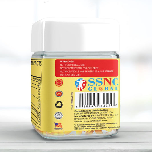 Alaska Fish Oil Omega 3 100 Softgels (Pack Of 2) Official SSNC Mrp Scratch & Verify