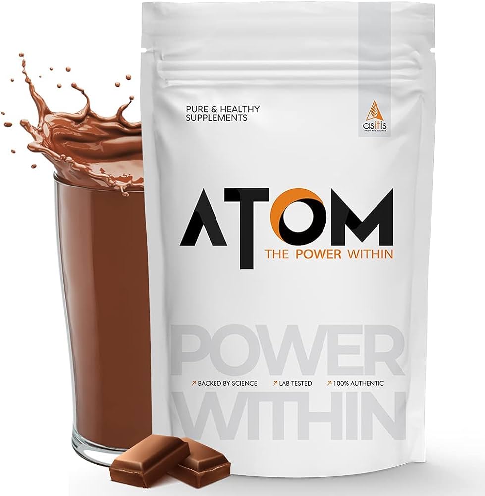 ASITIS Atom Whey Protein with Digestive Enzymes 27g Protein per serving 1kg