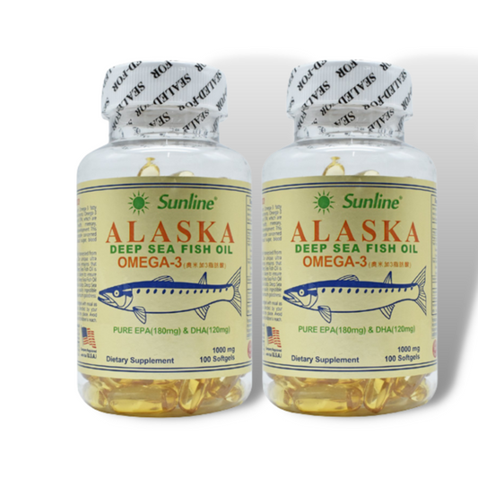 Alaska Fish Oil Omega 3 100 Softgels (Pack Of 2) - The Muscle Kart.com