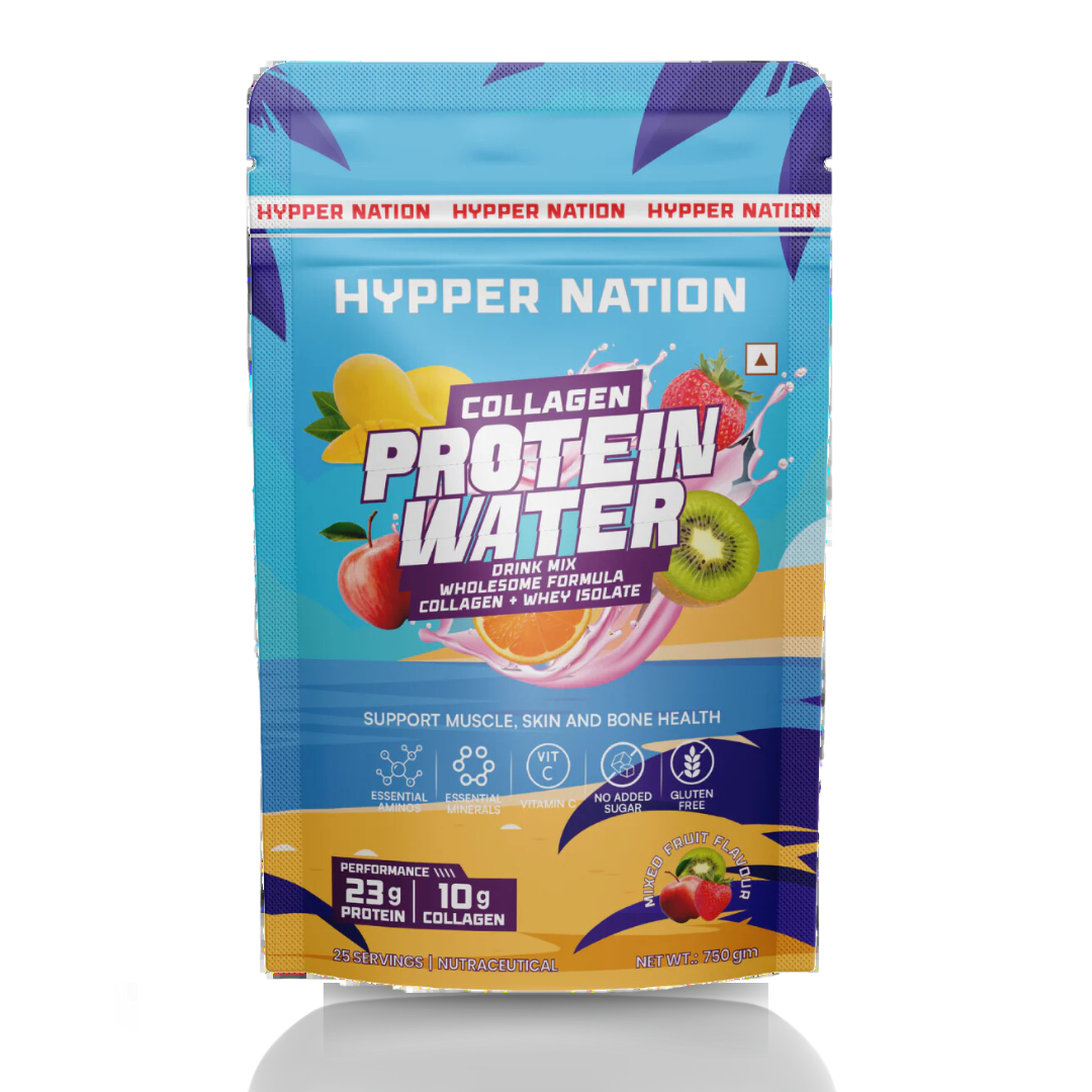 Hyppernation Protein Water Isolate Whey Protein 30 Servings | 750 gms Fruit Punch Flavor