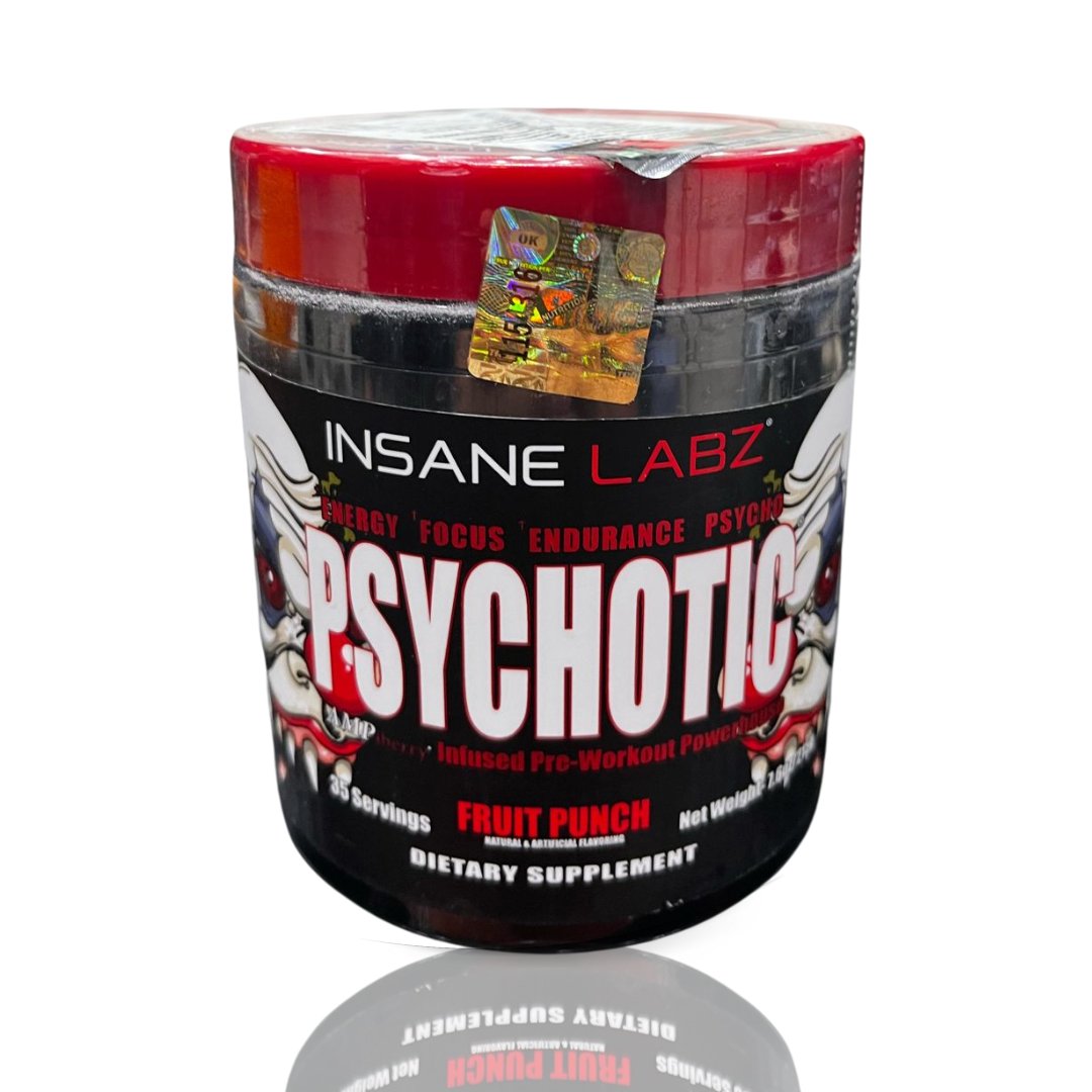 Insane Labz Psychotic Infused Pre Workout 35 Servings with Official Importer MRP - The Muscle Kart.com