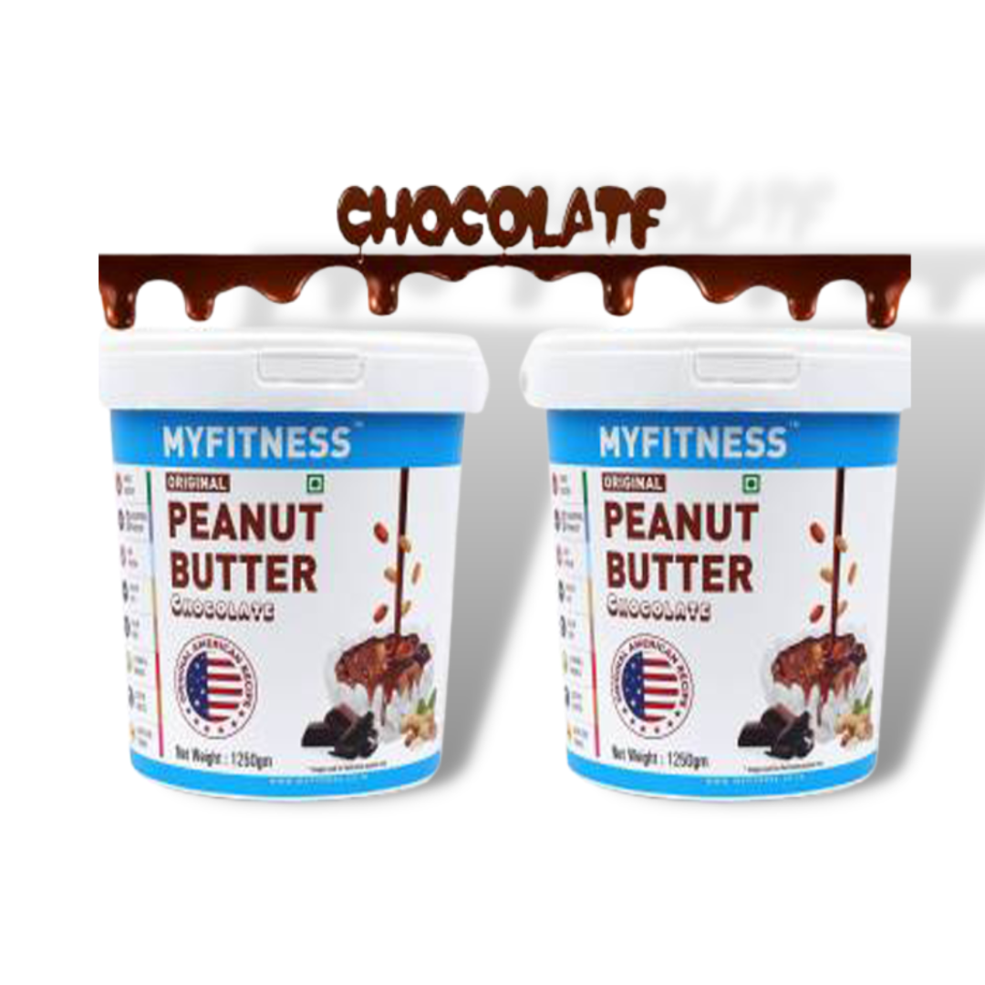 MYFITNESS Chocolate Peanut Butter 2500 g 2.5 kg  (Pack of 2) - The Muscle Kart.com