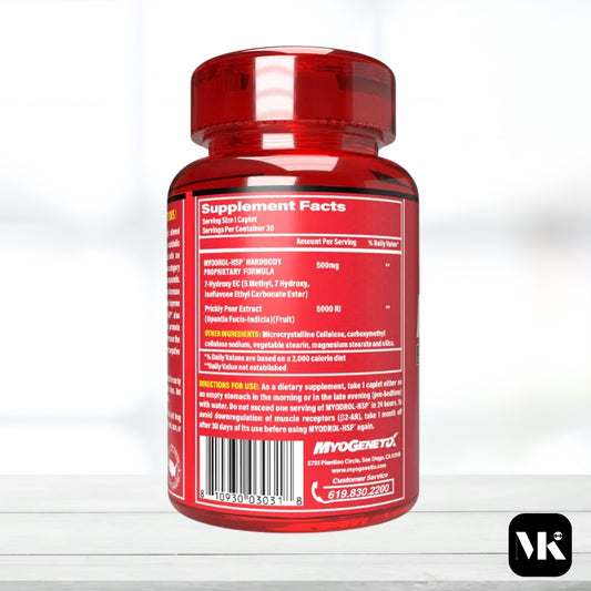 Myogenetix Myodrol-HSP® 30 Caplets Scan Code & Verify - The Muscle Kart.com