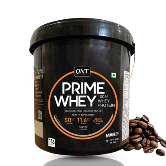 QNT Prime Whey | 100% Whey Protein 4kg Coffee