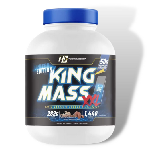Ronnie Coleman King Mass XXL - 6 lbs Dark Chocolate Flavour Limited Edition Imported By GMC - The Muscle Kart.com