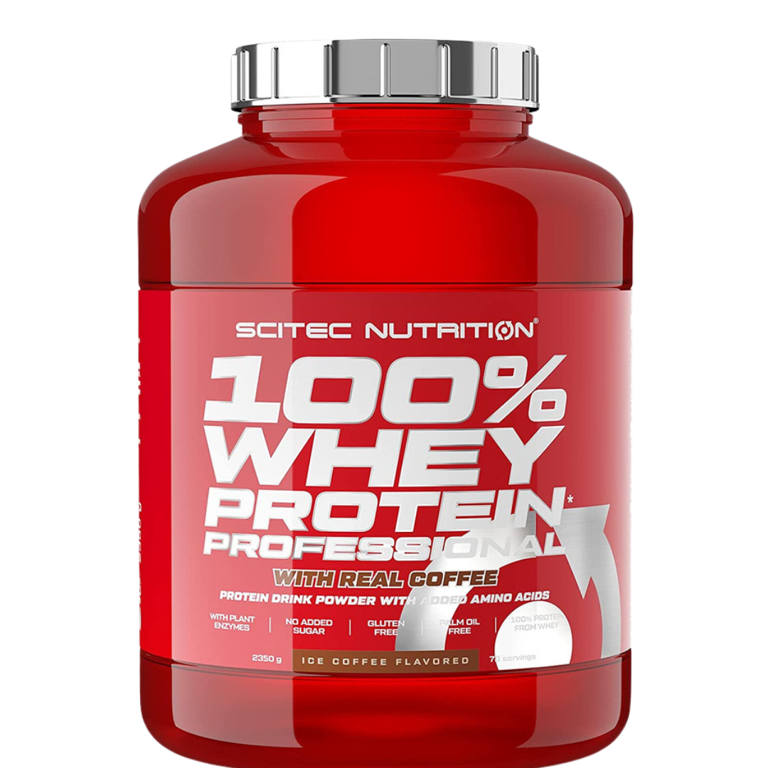 Scitec Nutrition Whey Professional Whey Protein 5.2 Lbs 78 Servings Ice Coffee Flavor