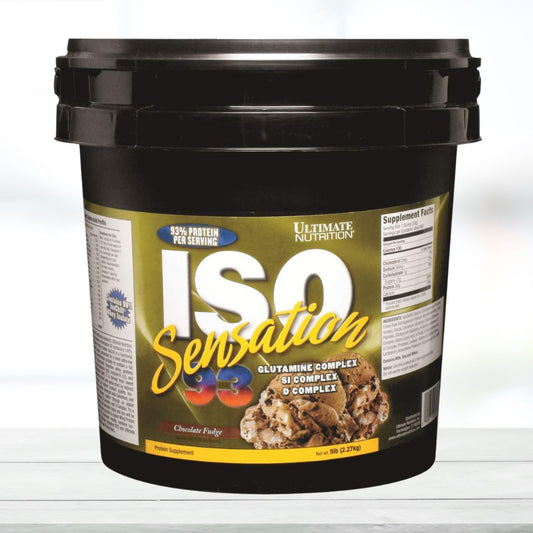 Ultimate Nutrition ISO Sensation-93 5lbs with official Importer Mrp - The Muscle Kart.com