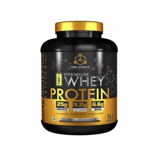 One Science Nutrition Premium  Whey Protein 5 lbs, 2.27 kg Chocolate Charge - The Muscle Kart.com