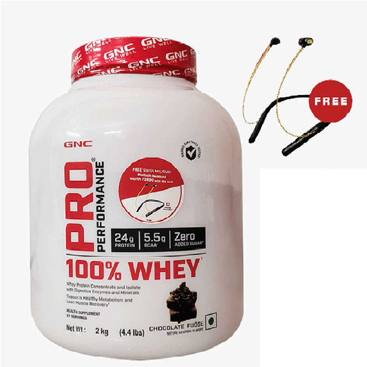 GNC Pro Performance 100% Whey Protein 4lbs Vanilla - The Muscle Kart.com