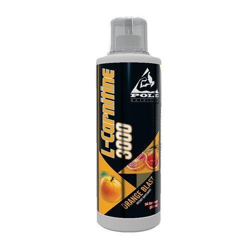 Pole Nutrition Liquid L-Carnitine 3000 mg 34 Servings Orange Blast - The Muscle Kart.com