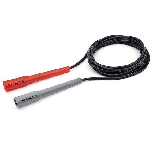 Strauss Skipping Rope, (Grey/Orange) - The Muscle Kart.com