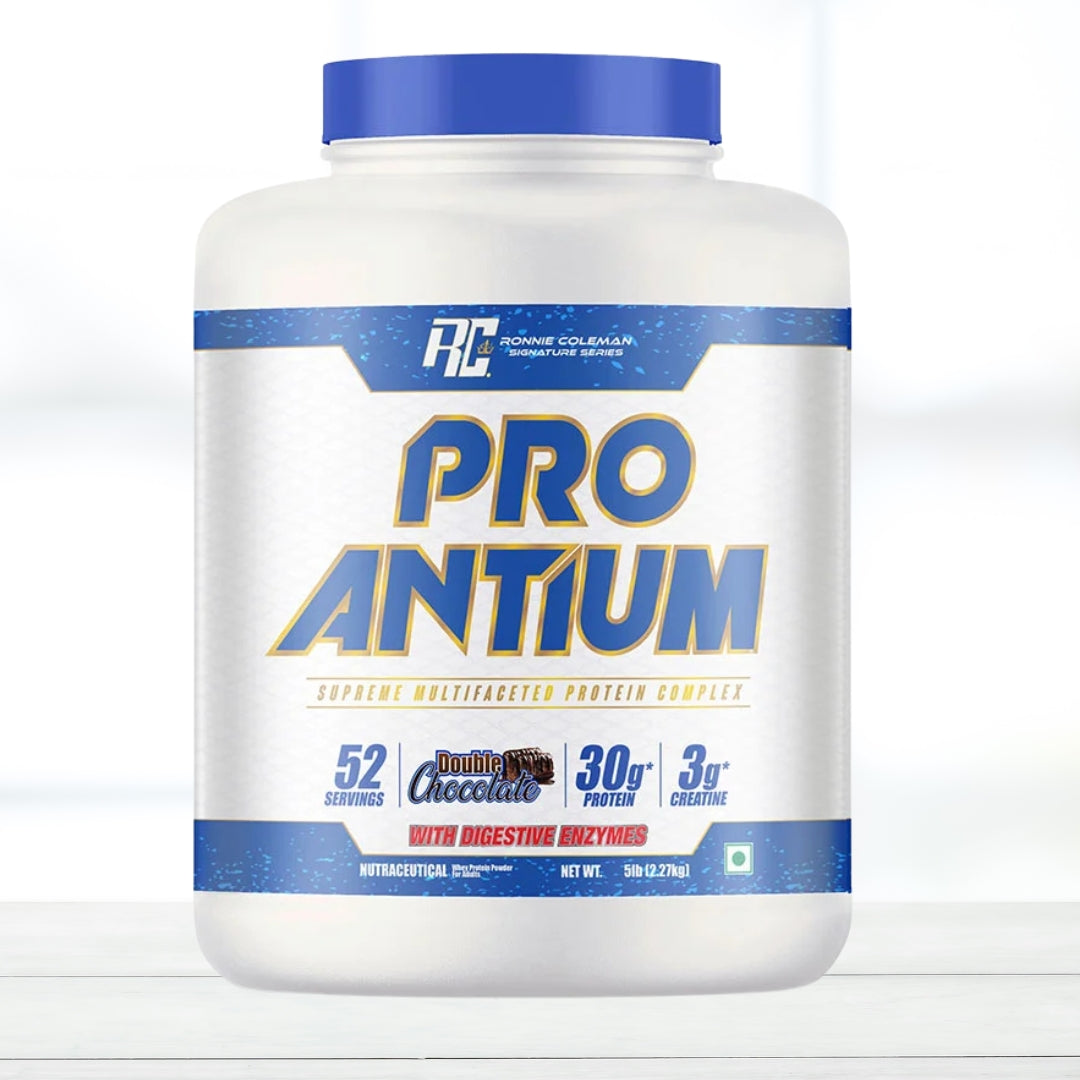 Ronnie Coleman Signature Series Pro Antium - 5.6 lbs Double Chocolate Cookie Flavor Official Importer Tag - The Muscle Kart.com