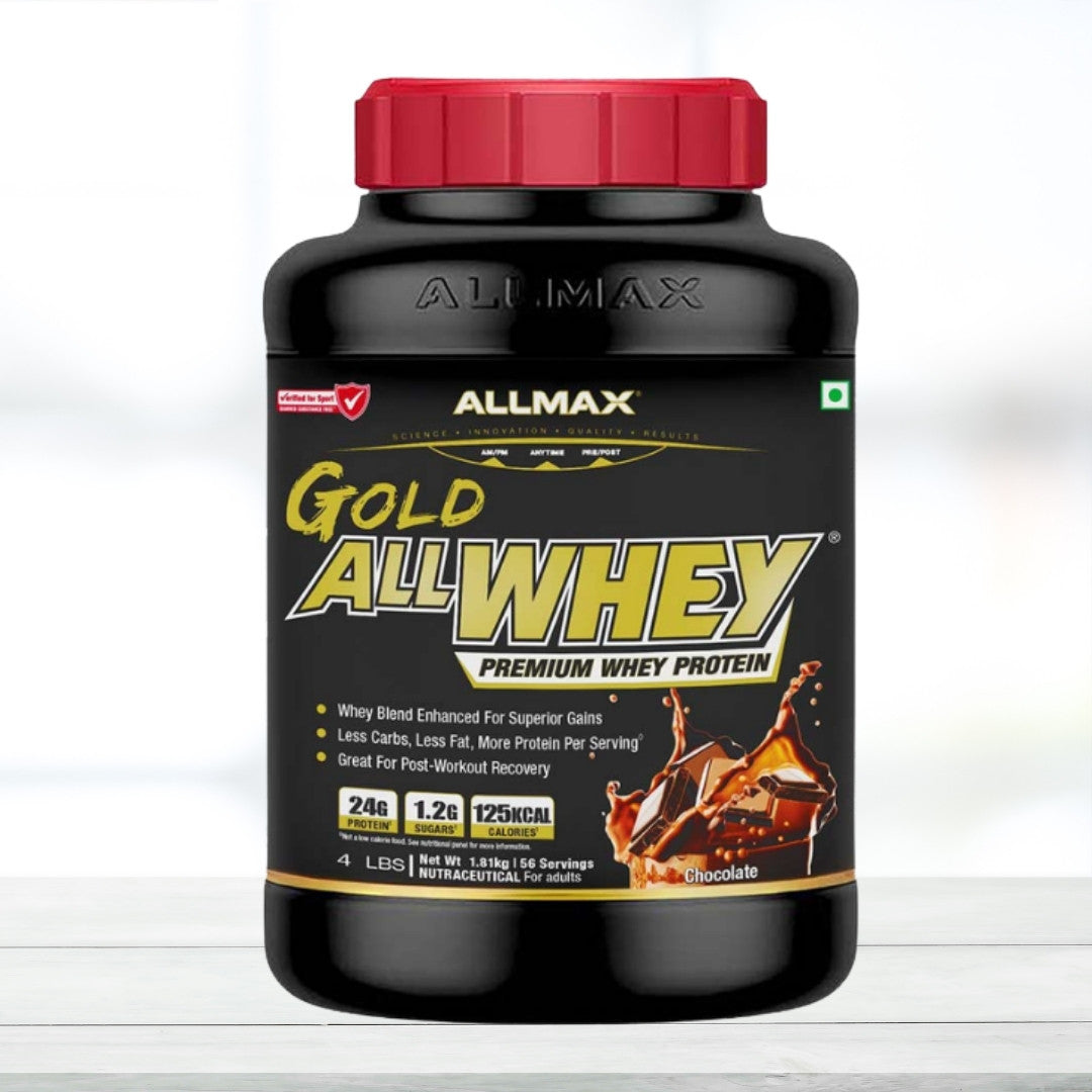Allmax Gold AllWhey Premium Whey Protein Powder 2kg | High Protein Whey Blend for Muscle Recovery & Lean Muscle Support (Copy) - The Muscle Kart.com