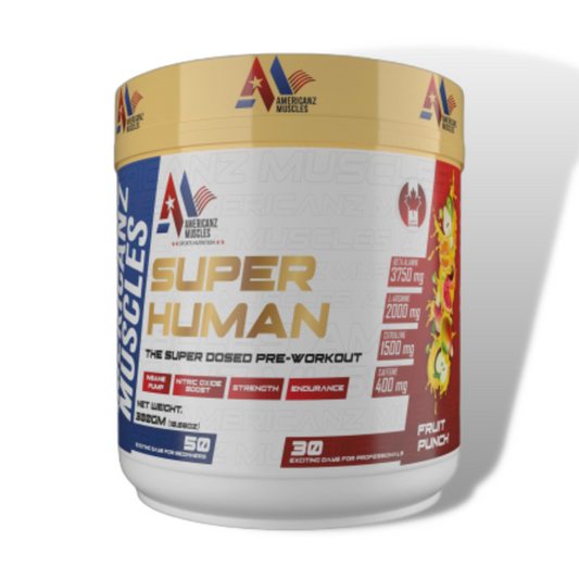 Americanz Muscles Super Human Pre-Workout 50 Serving Fruit Punch
