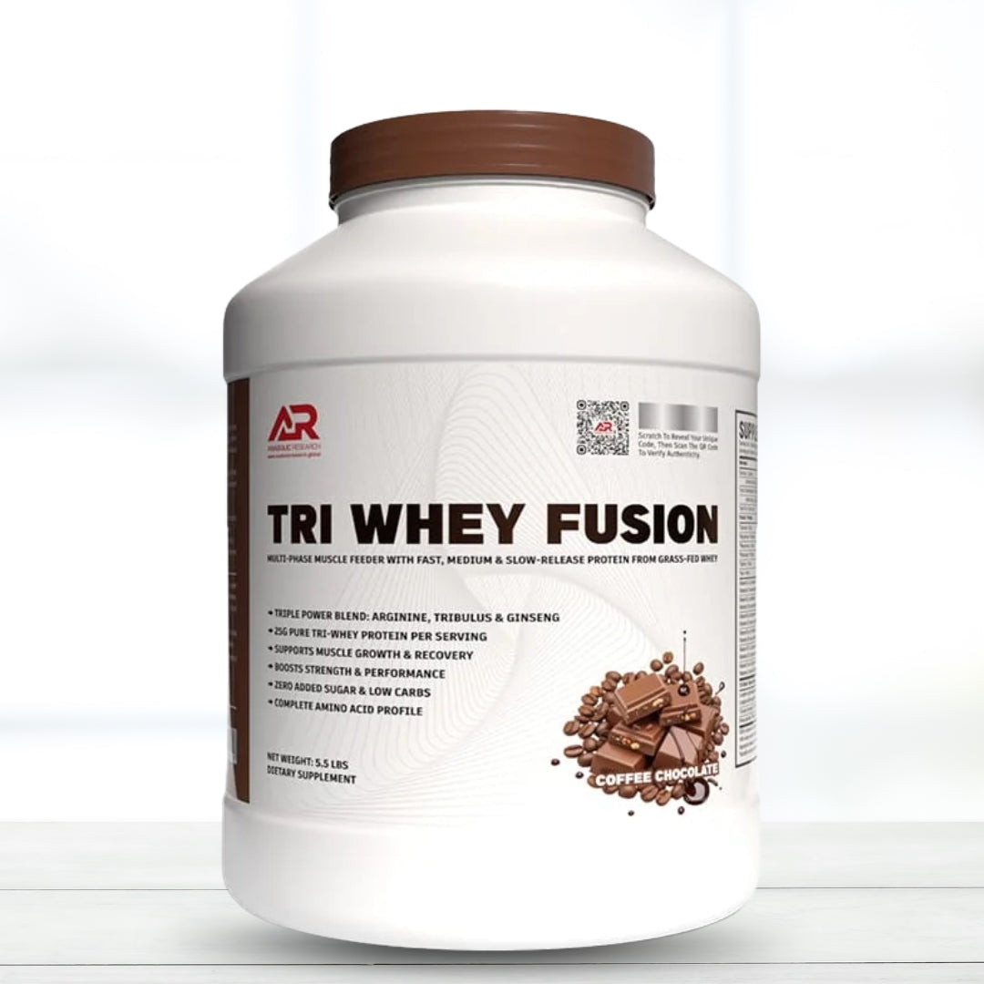 Anabolic Research Tri Fusion Whey Protein 5.5 Lbs Coffee Chocolate Blast
