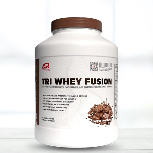 Anabolic Research Tri Fusion Whey Protein 5.5 Lbs Coffee Chocolate Blast - The Muscle Kart.com