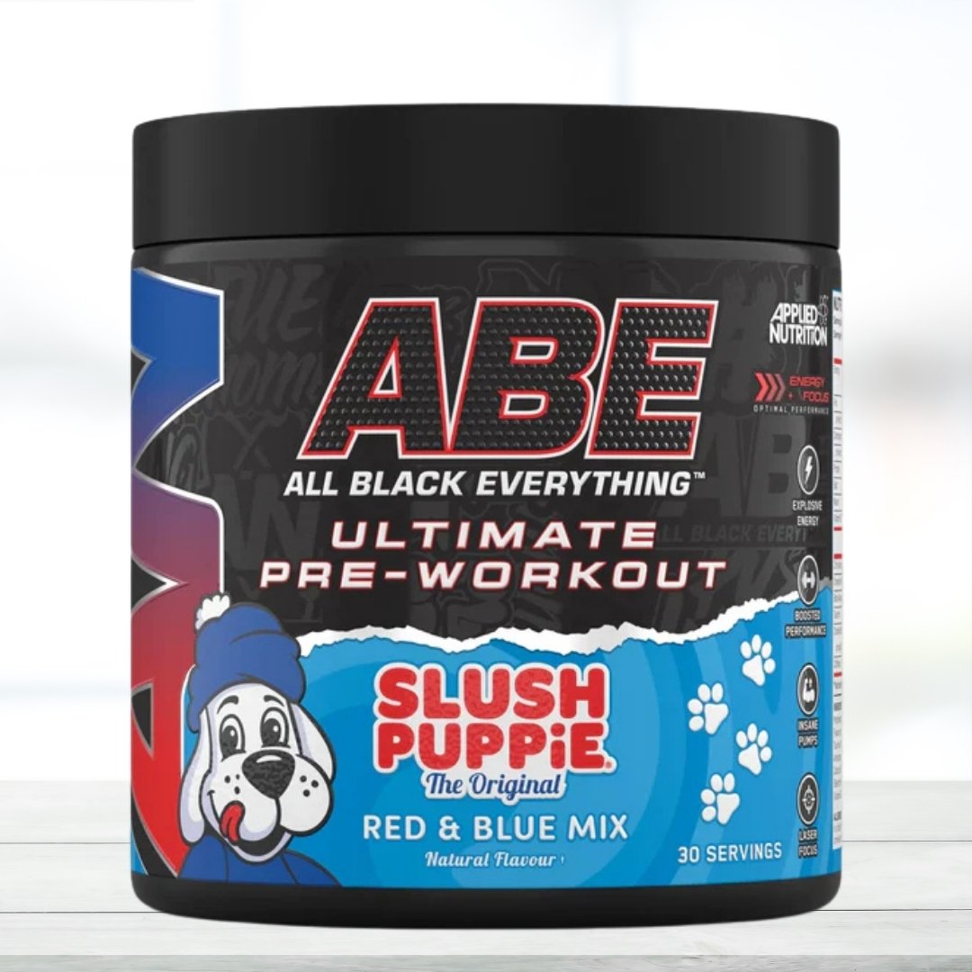 Applied Nutrition ABE All Black Everything Pre-Workout Energy Powder – 30 Servings | Candy Ice Blast Flavor | Caffeine, Beta Alanine & Citrulline Formula for Workout Performance - The Muscle Kart.com