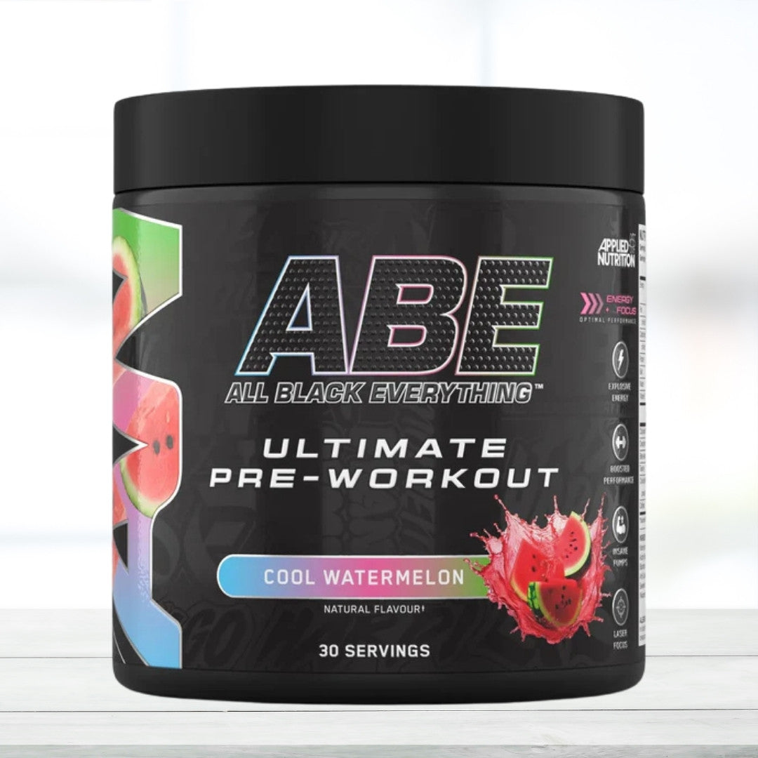 Applied Nutrition ABE All Black Everything Pre-Workout Energy Powder – 30 Servings | Candy Ice Blast Flavor | Caffeine, Beta Alanine & Citrulline Formula for Workout Performance - The Muscle Kart.com