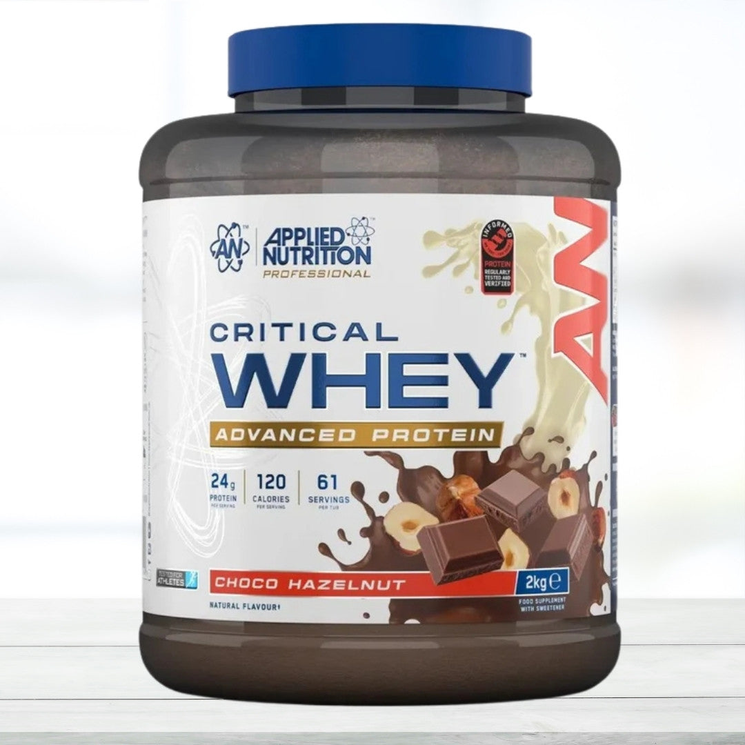 Applied Nutrition Critical Whey Advanced Protein Blend Powder 2kg | 61 Servings | Vanilla Ice Creame Flavor | Whey Protein with Isolate, Concentrate & Hydrolysate - The Muscle Kart.com