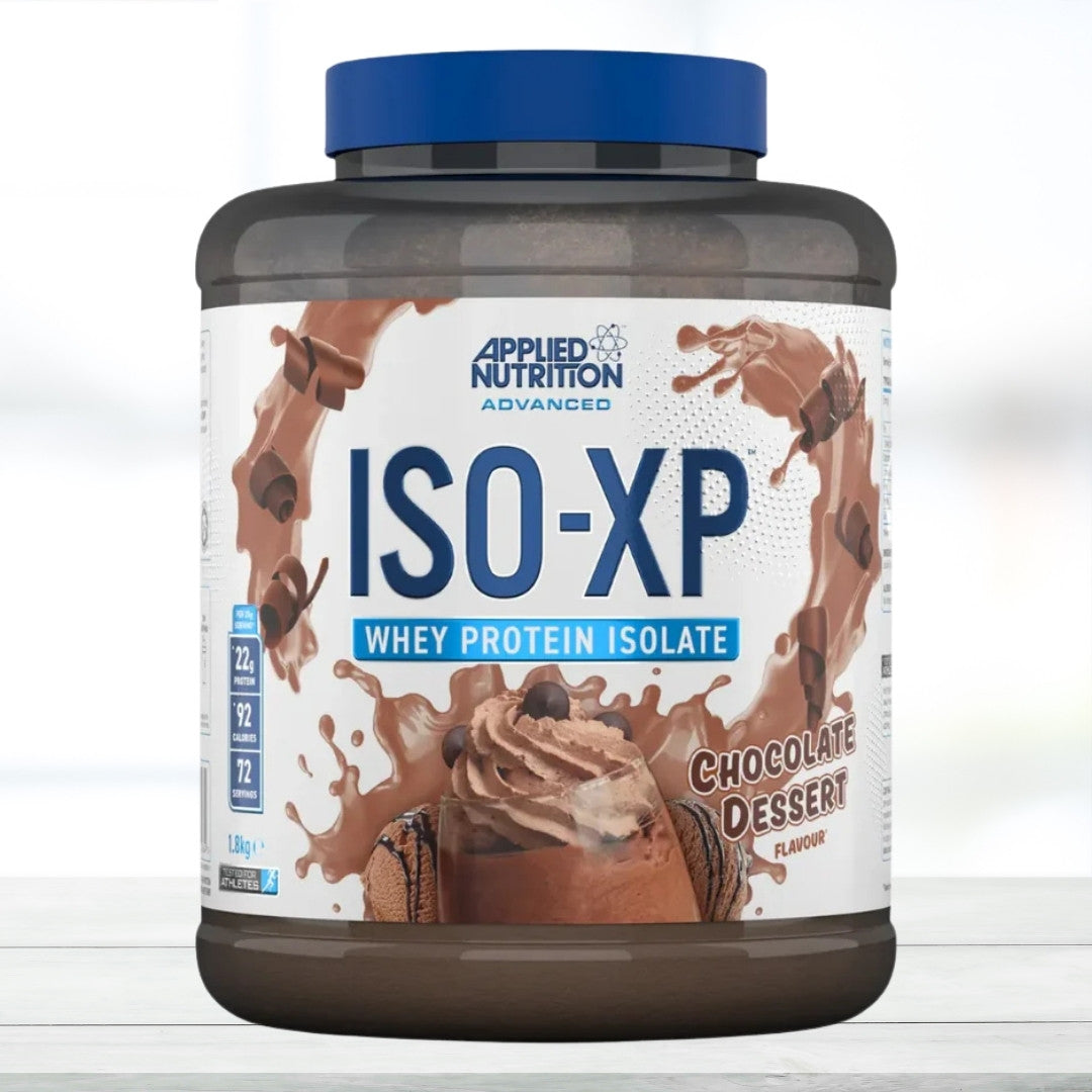 Applied Nutrition ISO XP Whey Protein Isolate Powder 1.8kg (Chocolate Desert) – 72 Servings | High Protein, Low Fat, Fast Absorbing Whey Isolate - The Muscle Kart.com