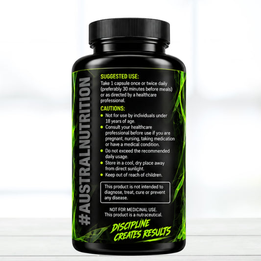 Austral Nutrition Black Krait Thermogenic Support Capsules 90 Count | Energy, Focus & Metabolic Support