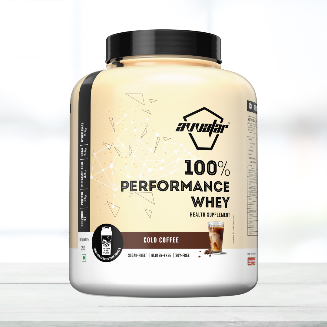 Avvatar 100% Performance Whey | 2 Kg | Cold Coffee Flavour