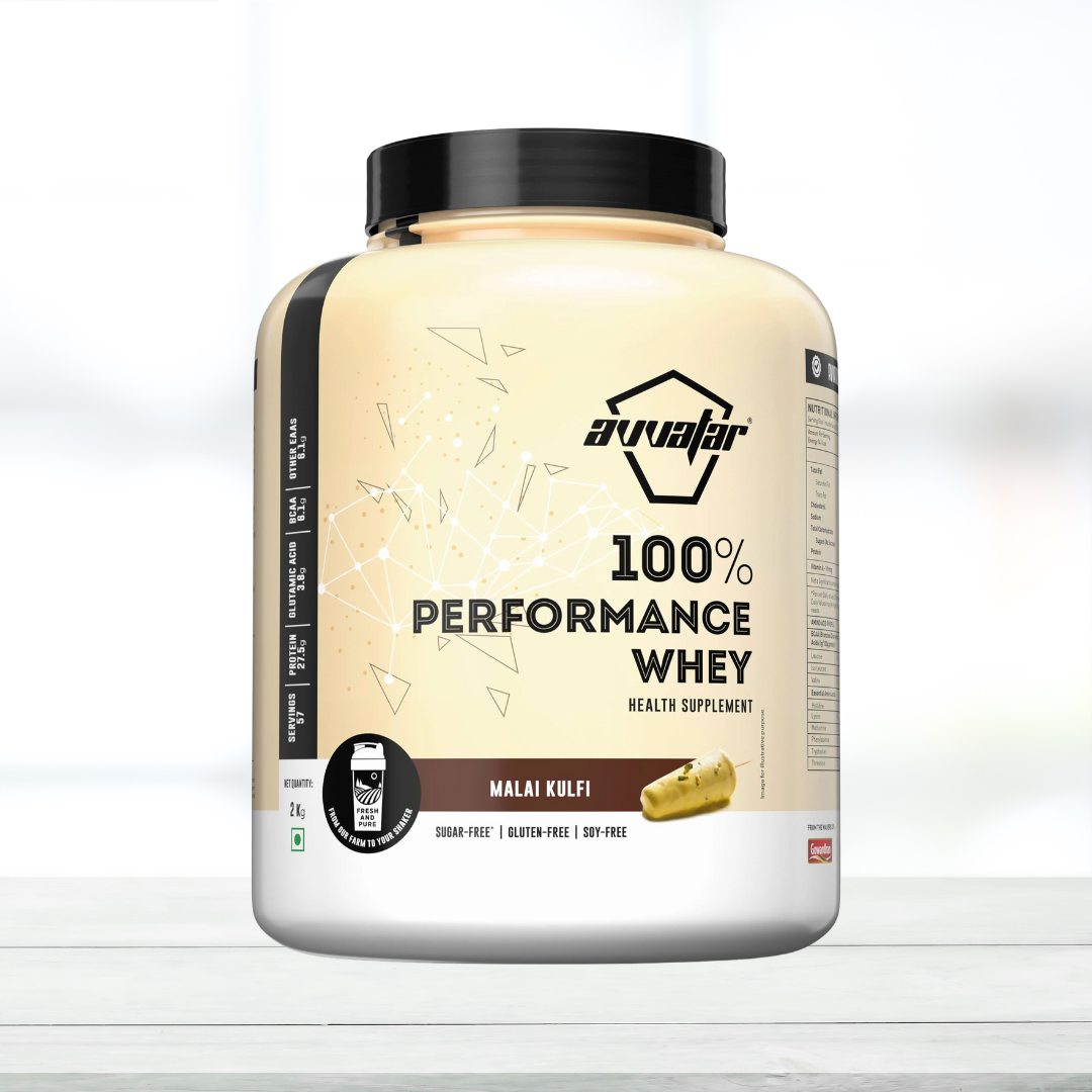 Avvatar 100% Performance Whey | 2 Kg | Malai Kulfi Flavour