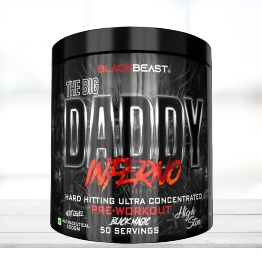 BlackBeast The Big Daddy Inferno Pre-Workout Black Magic Flavor | 50 Servings - The Muscle Kart.com