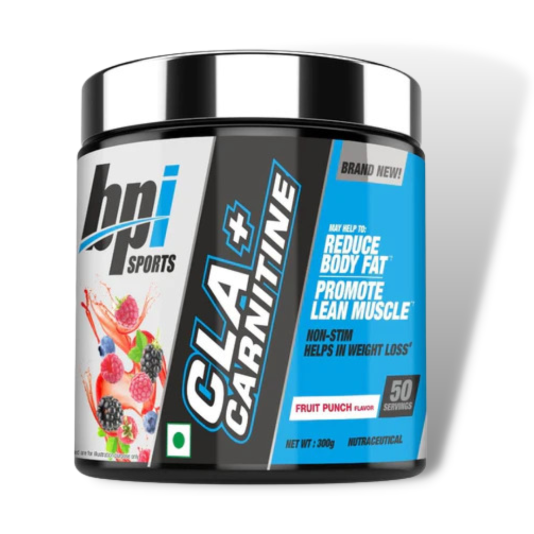BPI Sports CLA + Carnitine 50 Servings Fruit Punch Flavor