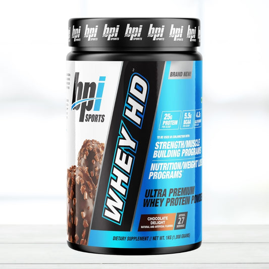 BPI Sports Whey HD Protein Powder 1 kg | Whey Protein Supplement | Chocolate Delight