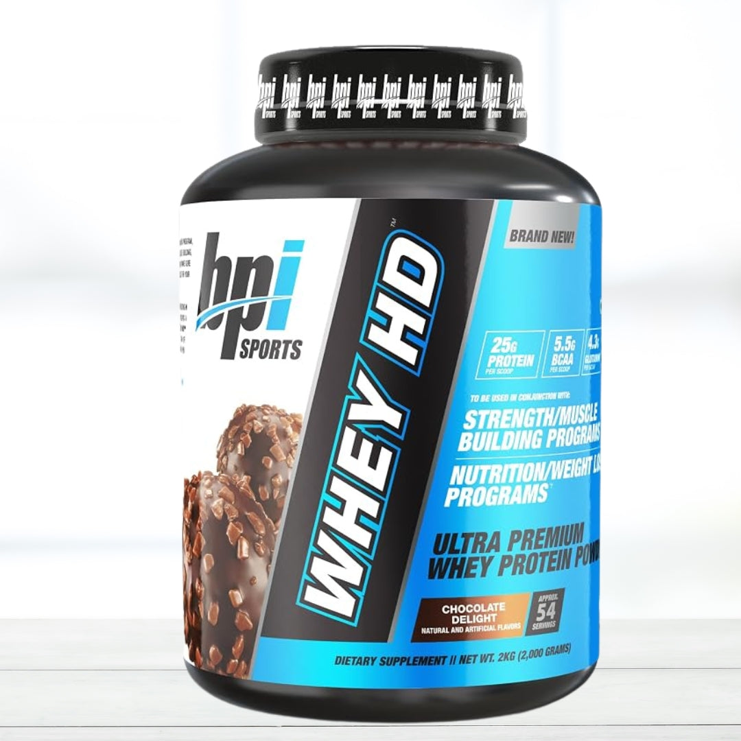 BPI Sports Whey HD Protein Powder 2 kg | Whey Protein Supplement | Chocolate Delight