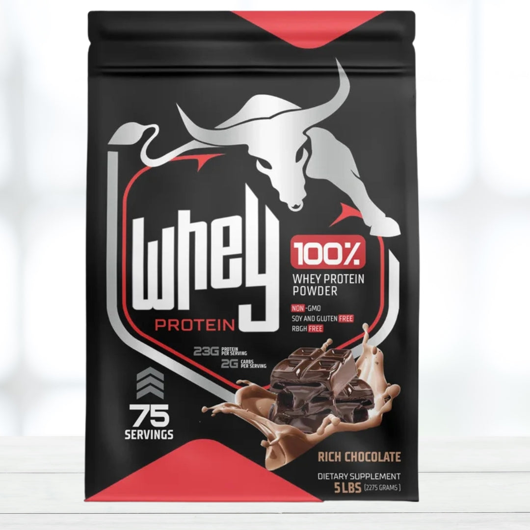 Bull Pharm Whey Protein Powder Rich Chocolate 5lbs 75 Servings - The Muscle Kart.com