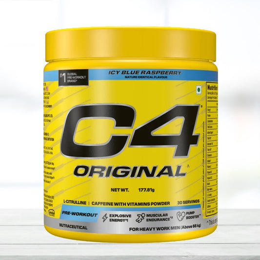Cellucor C4 Original Pre Workout Powder 30 Servings (177g) – Icy Blue Raspberry Flavor