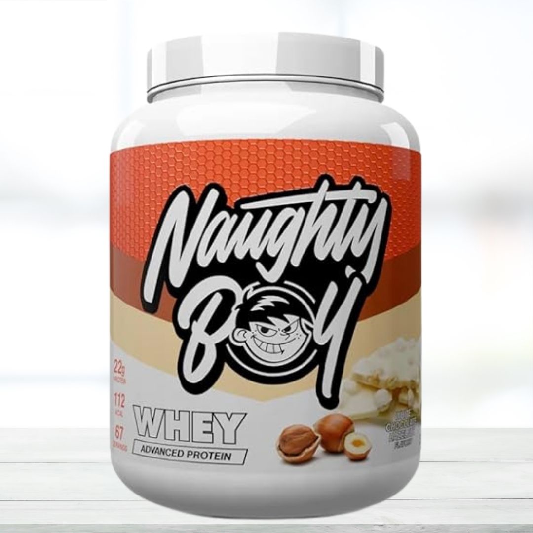 Naughty Boy Whey Protein Powder | 22g Protein Per Serving | Advanced Whey Protein for Muscle Recovery & Strength Support | Low Calorie Formula | 67 Servings | Chocolate Salted Peanut Flavour