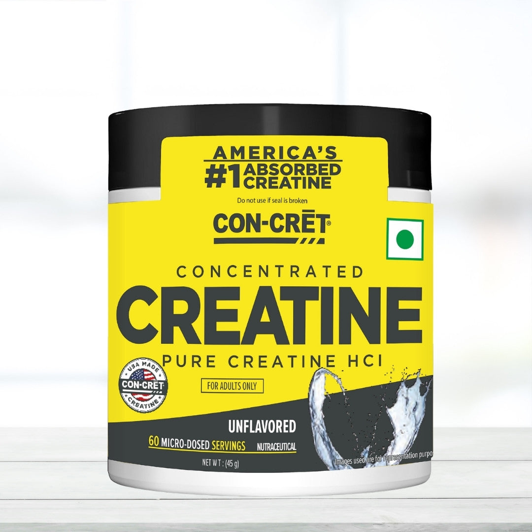 Con-Cret Concentrated Pure Creatine HCL 750 mg Per Serving | 60 Servings - The Muscle Kart.com
