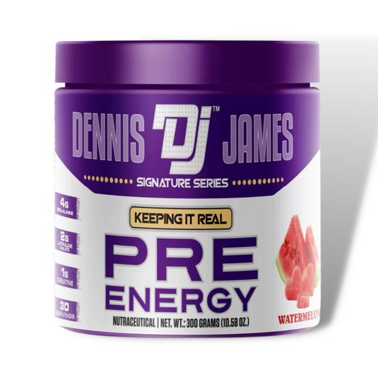 Dennis James Signature Series Pre Energy Pre Workout Watermelon Flavor