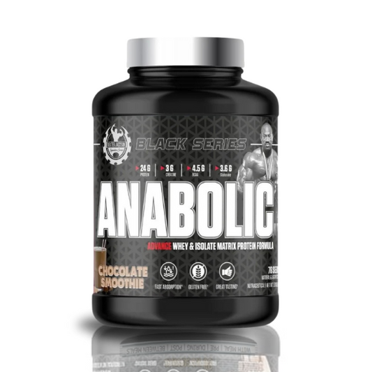 Dexter Jackson Black Series Anabolic Whey 5 Lbs 76 Servings Chocolate Smoothie Flavor