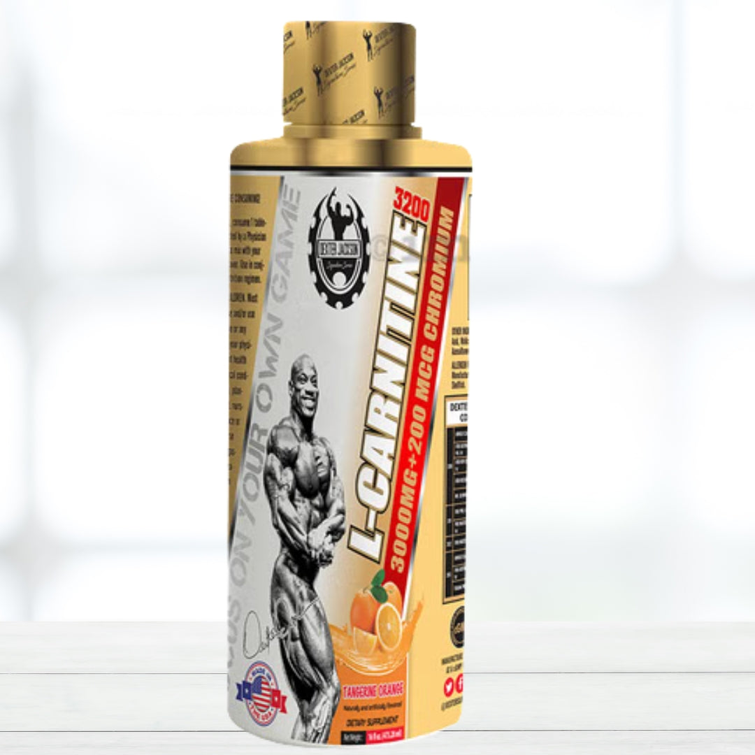 Dexter Jackson L-Carnitine Liquid 3200 | Tangerine Orange | 32 Servings | Liquid L-Carnitine Supplement - The Muscle Kart.com