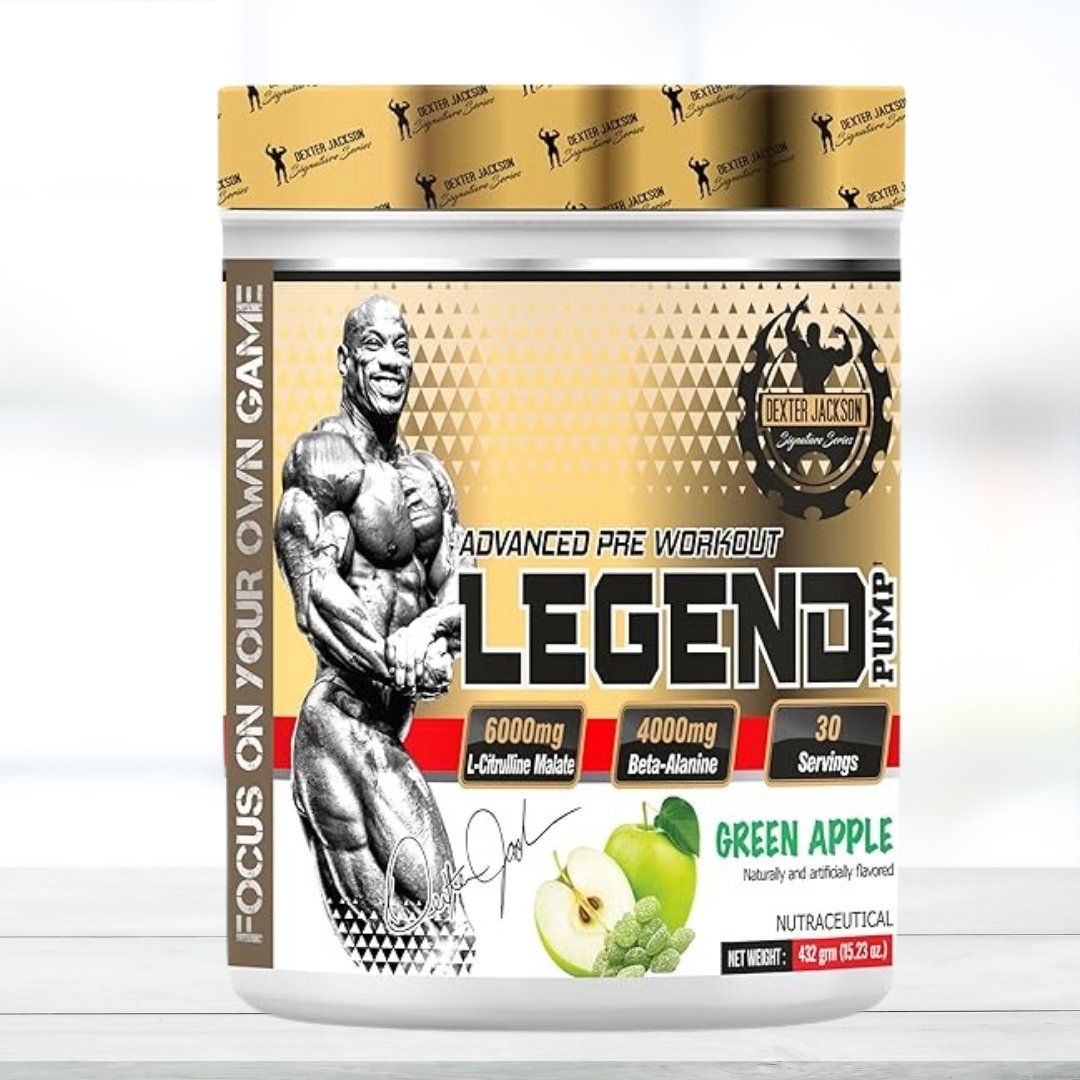 Dexter Jackson Legend Pump Advanced Pre-Workout Formula | Strawberry Mango Flavor | 432g