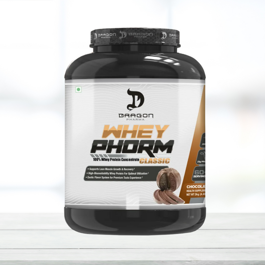 Dragon Pharma Wheyphorm Classic 100% Whey Protein Concentrate 2kg - Crunchy Almond Saffron