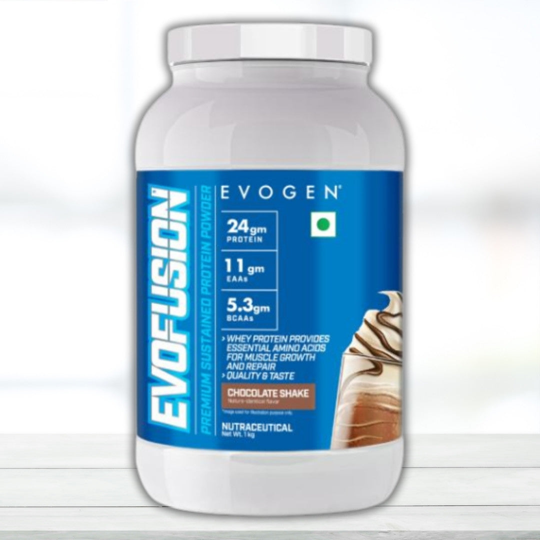Evogen Evofusion Protein Powder 2kg | Chocolate Shake Flavor - The Muscle Kart.com