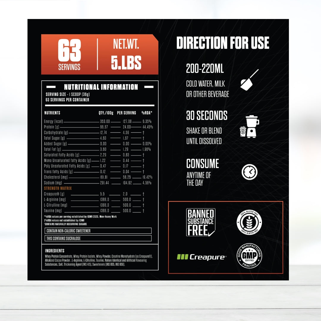 Exalt Supps The PR-POWER Whey Protein 5lbs Chocolate Flavor