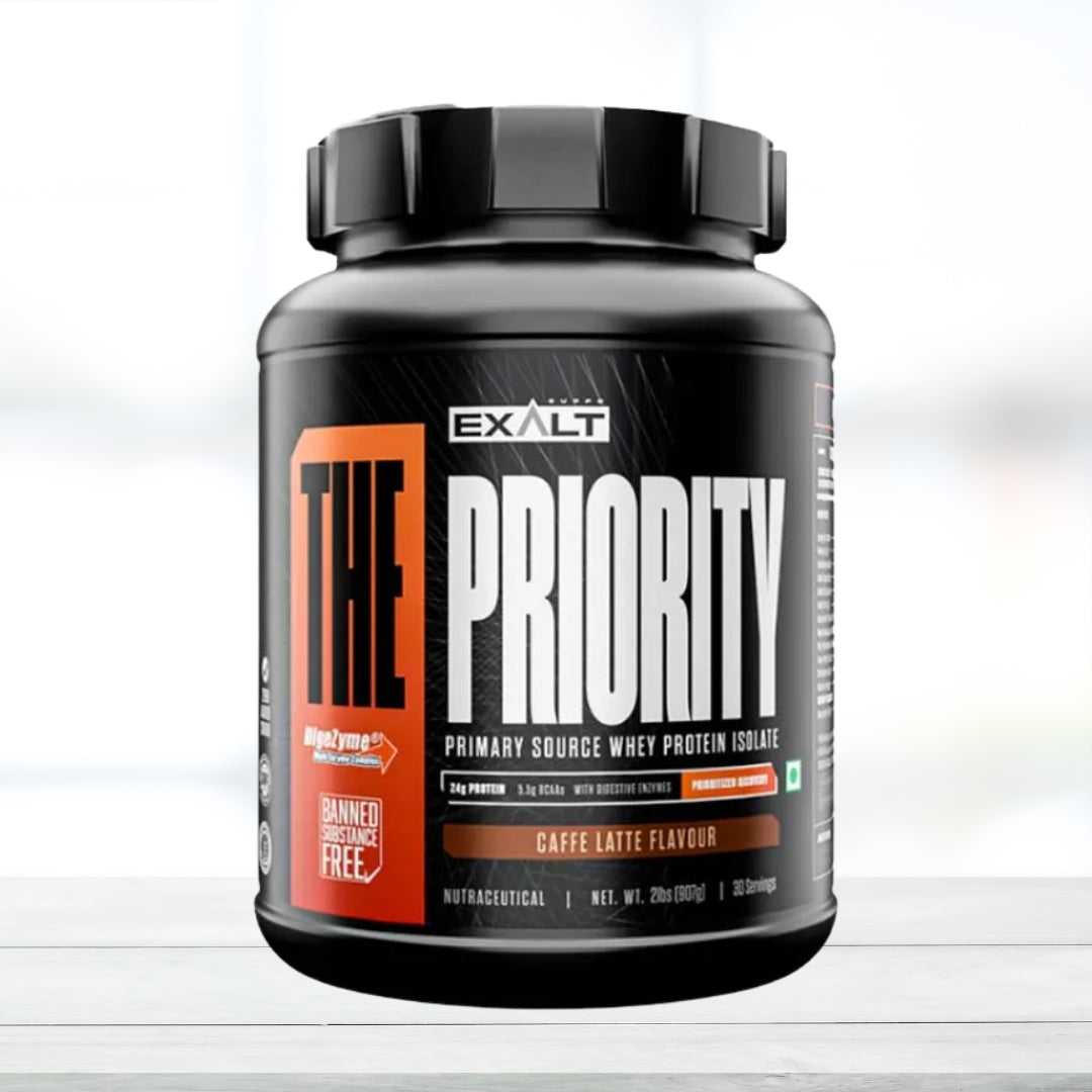 Exalt Supps The Priority Whey Protein Powder 2 lbs | High Protein Supplement for Muscle Growth & Recovery