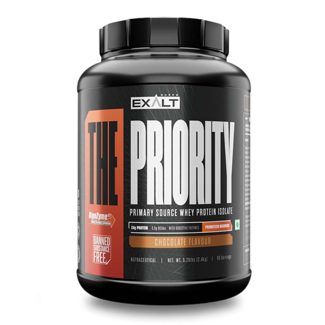 Protilty Protien Exalts The Priority Whey Protein (Chocolate Flavor, 80 Servings) – The ...