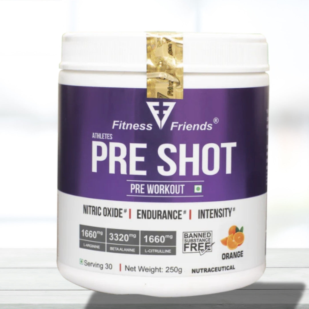 Fitness Friends Preshot Pre-Workout | 30 Servings | Energy & Focus Blend