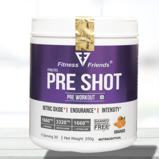Fitness Friends Preshot Pre-Workout | 30 Servings | Energy & Focus Blend