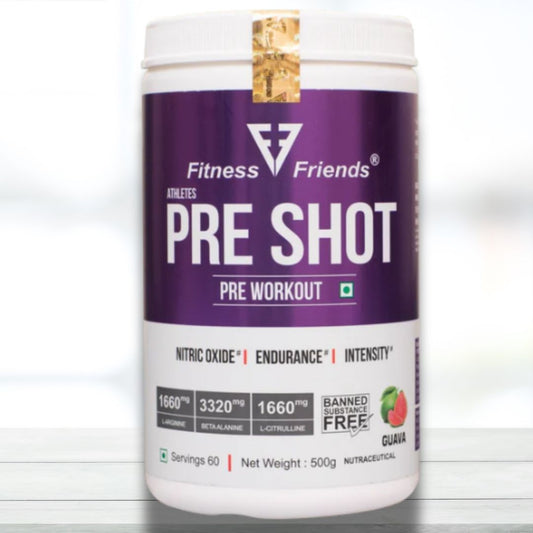 Fitness Friends Preshot Pre-Workout | 60 Servings | Energy & Focus Blend