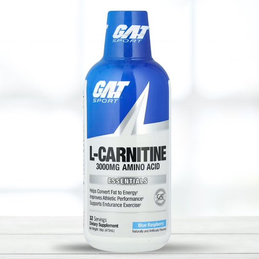 GAT Sport L-Carnitine Blue Raspberry, 16 oz (473 mL), Liquid Supplement