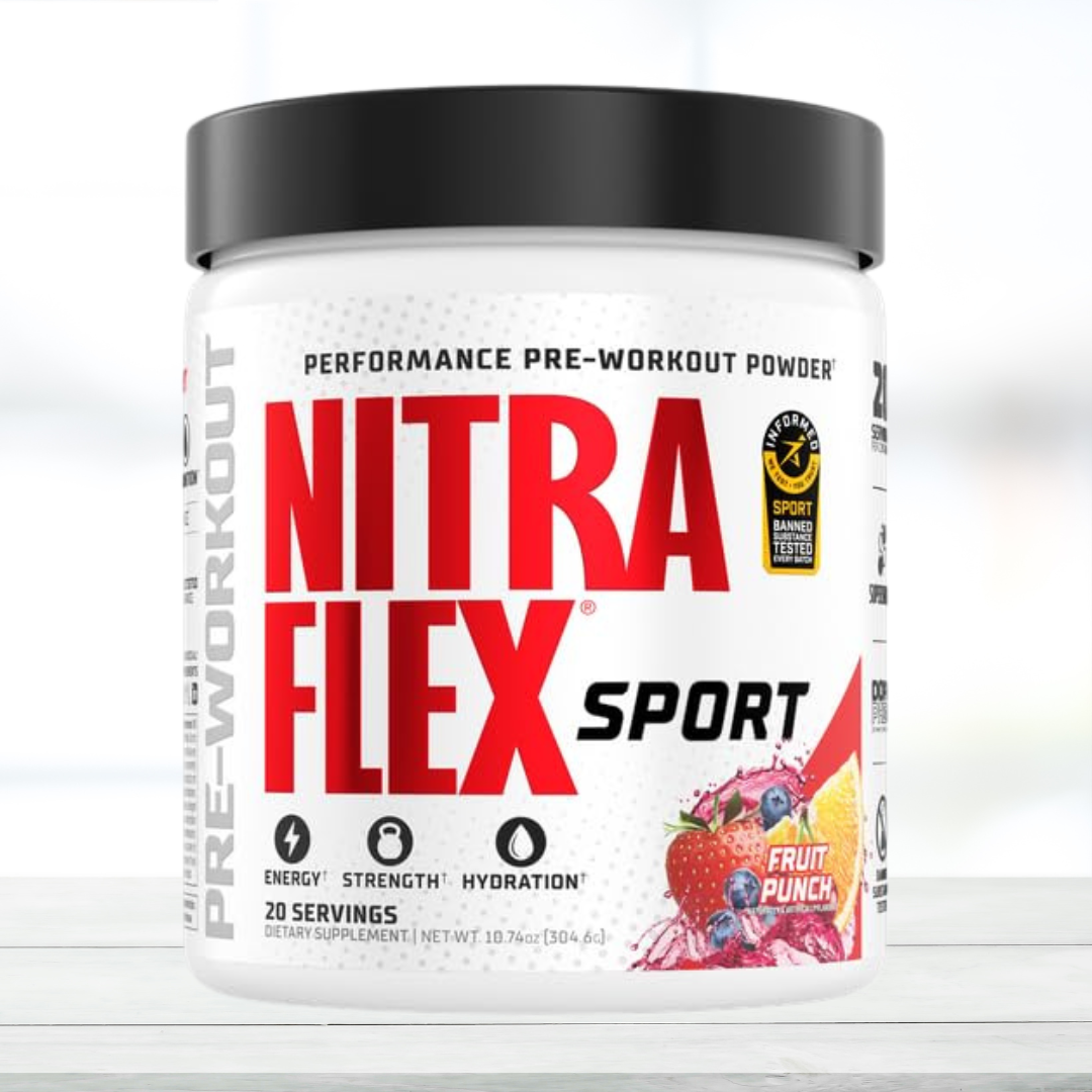 GAT Sport Nitraflex Extreme Pre-Workout Powder – 20 Servings Fruit Punch Flavor