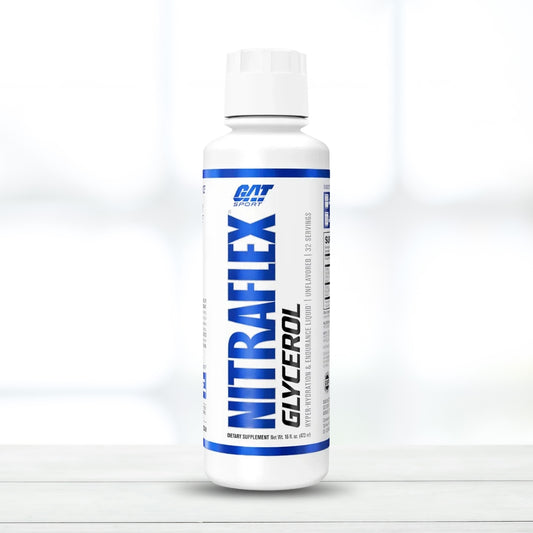 GAT Sports Nitraflex Glycerol 32 Servings | Pre-Workout Hydration & Muscle Pump Support - The Muscle Kart.com